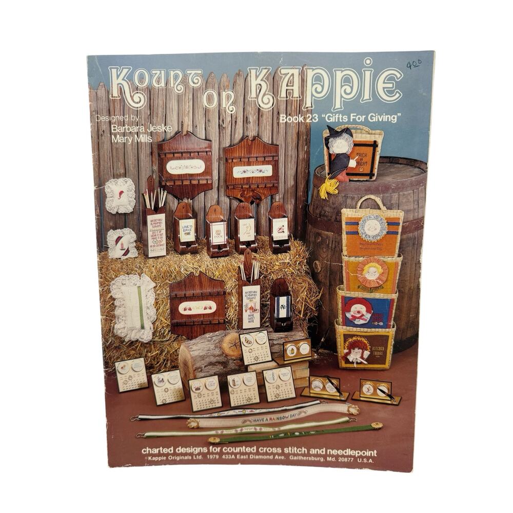 Vintage Kount on Kappie Gifts for Giving Cross Stitch Design Pamphlet 1981 63